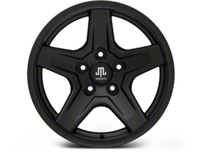 Mammoth Boulder Matte Black Wheel; 17x9; -6mm Offset (05-10 Jeep Grand Cherokee WK, Excluding SRT8)