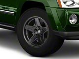Mammoth Boulder Matte Black Wheel; 17x9; -6mm Offset (05-10 Jeep Grand Cherokee WK, Excluding SRT8)