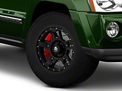 Mammoth Cliff Hanger Matte Black Wheel; 17x9; -6mm Offset (05-10 Jeep Grand Cherokee WK, Excluding SRT8)