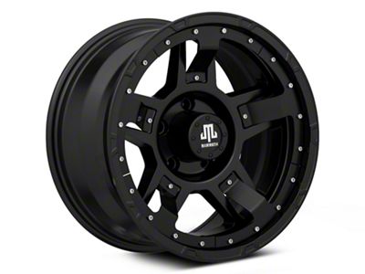 Mammoth Cliff Hanger Matte Black Wheel; 17x9; -6mm Offset (05-10 Jeep Grand Cherokee WK, Excluding SRT8)