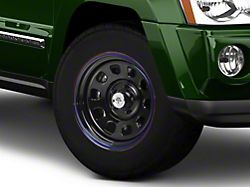 Mammoth D Window Black Steel Wheel; 17x9; -6mm Offset (05-10 Jeep Grand Cherokee WK, Excluding SRT8)