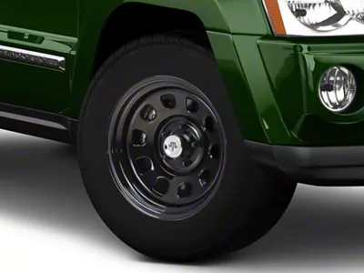 Mammoth D Window Black Steel Wheel; 17x9; -6mm Offset (05-10 Jeep Grand Cherokee WK, Excluding SRT8)