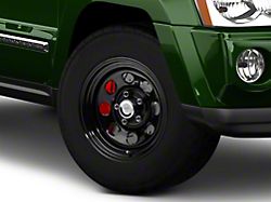 Mammoth D Window Black Steel Wheel; 17x9; -6mm Offset (05-10 Jeep Grand Cherokee WK, Excluding SRT8)
