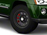 Mammoth D Window Matte Black Steel Wheel; 17x9; -6mm Offset (05-10 Jeep Grand Cherokee WK, Excluding SRT8)