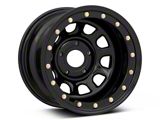 Mammoth D-Window Simulated Beadlock Gloss Black Wheel; 15x10; -44mm Offset (99-04 Jeep Grand Cherokee WJ)