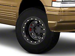 Mammoth D-Window Simulated Beadlock Gloss Black Wheel; 15x10; -44mm Offset (93-98 Jeep Grand Cherokee ZJ)