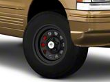 Mammoth D Window Steel Matte Black Wheel; 15x8; -19mm Offset (93-98 Jeep Grand Cherokee ZJ)