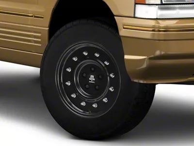 Mammoth General Matte Black Wheel; 16x8; 0mm Offset (93-98 Jeep Grand Cherokee ZJ)