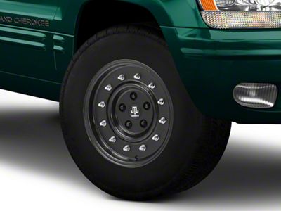 Mammoth General Matte Black Wheel; 16x8; 0mm Offset (99-04 Jeep Grand Cherokee WJ)