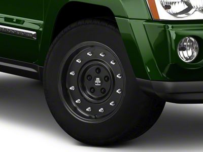 Mammoth General Matte Black Wheel; 17x9; -6mm Offset (05-10 Jeep Grand Cherokee WK, Excluding SRT8)