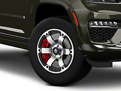 Mammoth Rogue Matte Black Machined Wheel; 18x9; -6mm Offset (22-25 Jeep Grand Cherokee WL)