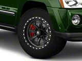 Mammoth Split 16 Beadlock Satin Black Wheel; 17x9; -6mm Offset (05-10 Jeep Grand Cherokee WK, Excluding SRT8)
