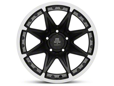 Mammoth Type 88 Black Wheel; 17x9; -6mm Offset (05-10 Jeep Grand Cherokee WK, Excluding SRT8)