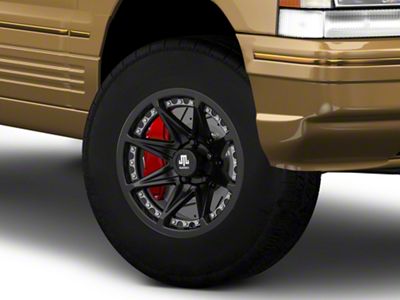 Mammoth Type 88 Matte Black Wheel; 15x8; -20mm Offset (93-98 Jeep Grand Cherokee ZJ)