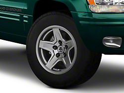 Mammoth Boulder Charcoal Wheel; 17x9; -6mm Offset (99-04 Jeep Grand Cherokee WJ)