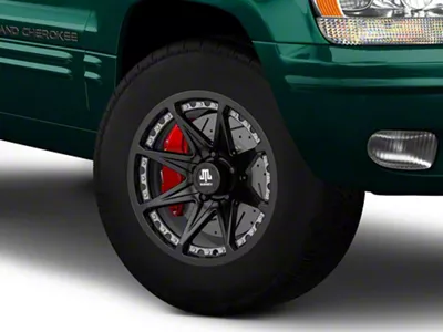Mammoth Type 88 Matte Black Wheel; 17x9; -6mm Offset (99-04 Jeep Grand Cherokee WJ)