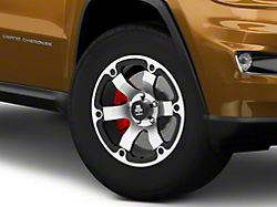 Mammoth Rogue Matte Black Machined Wheel; 18x9; -6mm Offset (11-21 Jeep Grand Cherokee WK2)