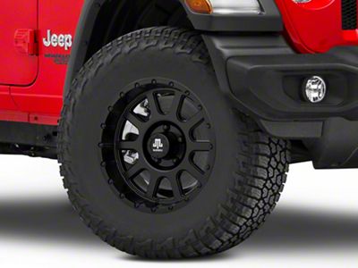 Mammoth 10 Hole Matte Black Wheel; 17x9; -6mm Offset (18-25 Jeep Wrangler JL)