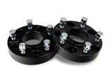 Mammoth 1.50-Inch Billet Wheel Spacer Adapters; Black; 5x4.5 to 5x5 (87-06 Jeep Wrangler YJ & TJ)