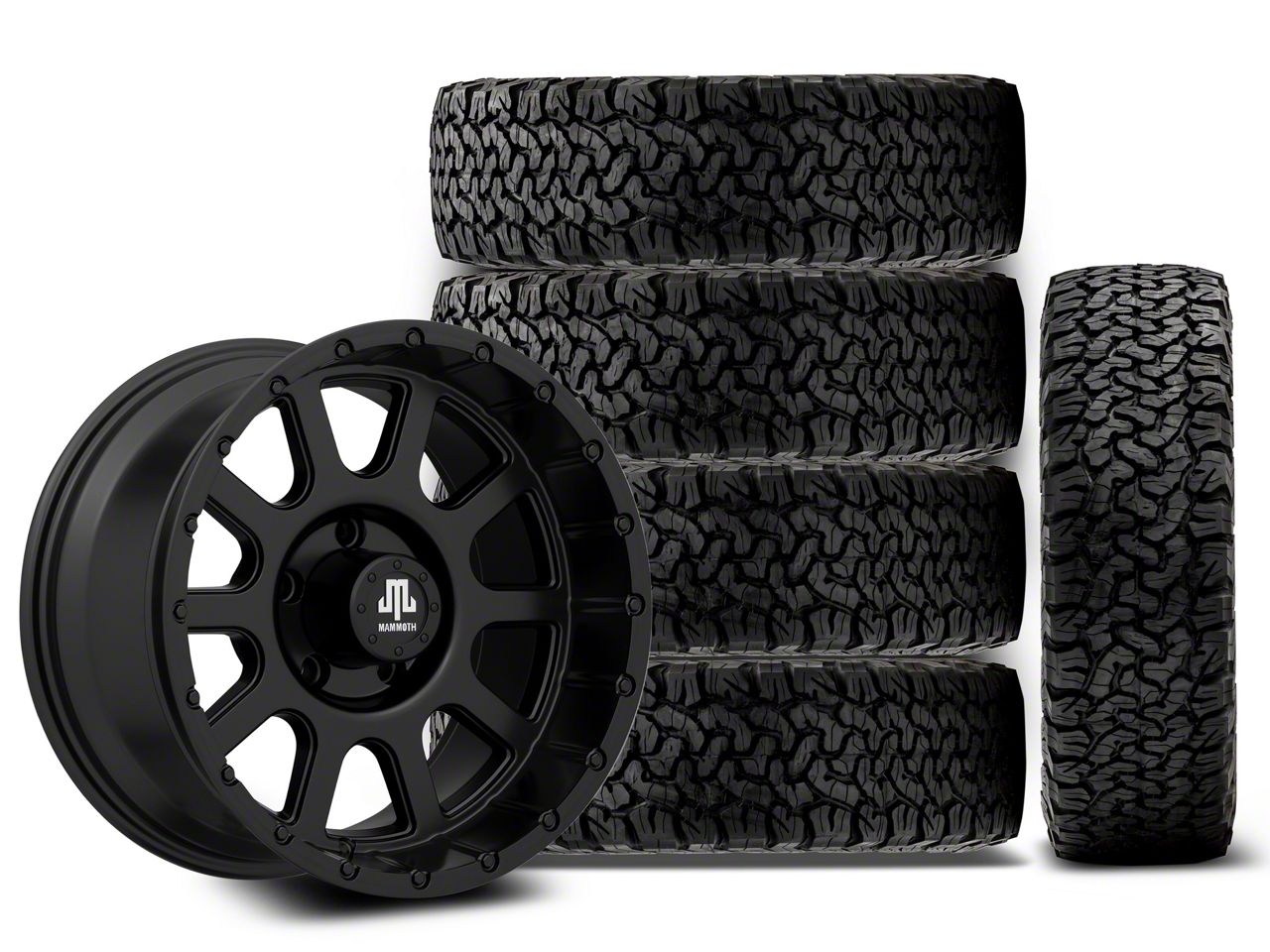 Jeep Wrangler 17x9 Pro Comp Wheels 32 Series & 33in BF Goodrich Jeep Wrangler 17x9 Pro Comp Wheels 32 Series & 33in BF Goodrich