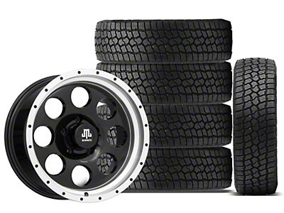 Jeep Wrangler 17x9 Rough Country Steel & 33in BF Goodrich All 