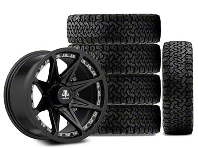 17x9 Mammoth Type 88 & 34in BF Goodrich All-Terrain T/A KO Tire Package; Set of 5 (07-18 Jeep Wrangler JK)