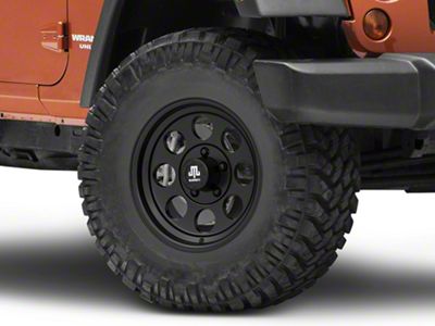 Mammoth 8 Aluminum Matte Black Wheel; 16x8; 0mm Offset (07-18 Jeep Wrangler JK)