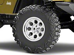 Mammoth 8 Aluminum Polished Wheel; 15x8; -19mm Offset (97-06 Jeep Wrangler TJ)