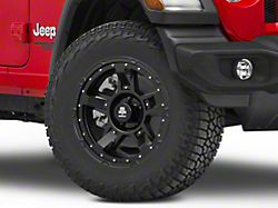 Mammoth Cliff Hanger Matte Black Wheel; 18x9; -6mm Offset (18-26 Jeep Wrangler JL)