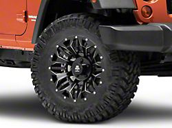 Mammoth Arachnid Satin Black Wheel; 18x9; -6mm Offset (07-18 Jeep Wrangler JK)