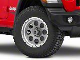 Mammoth 8 Aluminum Simulated Beadlock Anthracite Wheel; 17x9; -6mm Offset (18-25 Jeep Wrangler JL)