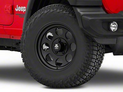 Mammoth 8 Aluminum Matte Black Wheel; 17x9; -6mm Offset (18-25 Jeep Wrangler JL)