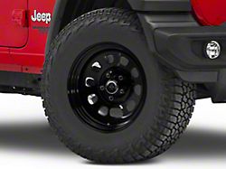 Mammoth D Window Black Steel Wheel; 17x9; -6mm Offset (18-25 Jeep Wrangler JL)