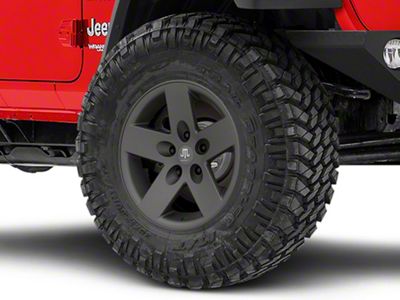 Mammoth Moab Charcoal Wheel; 17x9; -6mm Offset (18-25 Jeep Wrangler JL)