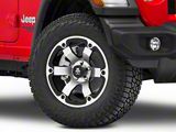 Mammoth Rogue Matte Black Machined Wheel; 18x9; -6mm Offset (18-26 Jeep Wrangler JL)