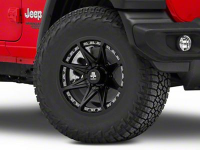 Mammoth Type 88 Matte Black Wheel; 17x9; -6mm Offset (18-25 Jeep Wrangler JL)