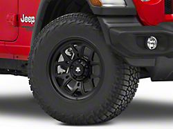 Mammoth Modus Satin Black Wheel; 17x9; -6mm Offset (18-26 Jeep Wrangler JL)