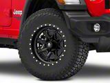 Mammoth Split 16 Beadlock Satin Black Wheel; 17x9; -6mm Offset (18-26 Jeep Wrangler JL)