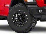 Mammoth Split 6 Simulated Beadlock Matte Black Wheel; 17x9; -6mm Offset (18-26 Jeep Wrangler JL)