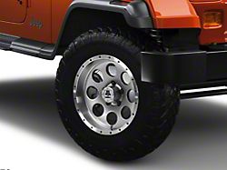 Mammoth 8 Simulated Beadlock Style Anthracite Wheel; 15x8; -19mm Offset (87-95 Jeep Wrangler YJ)