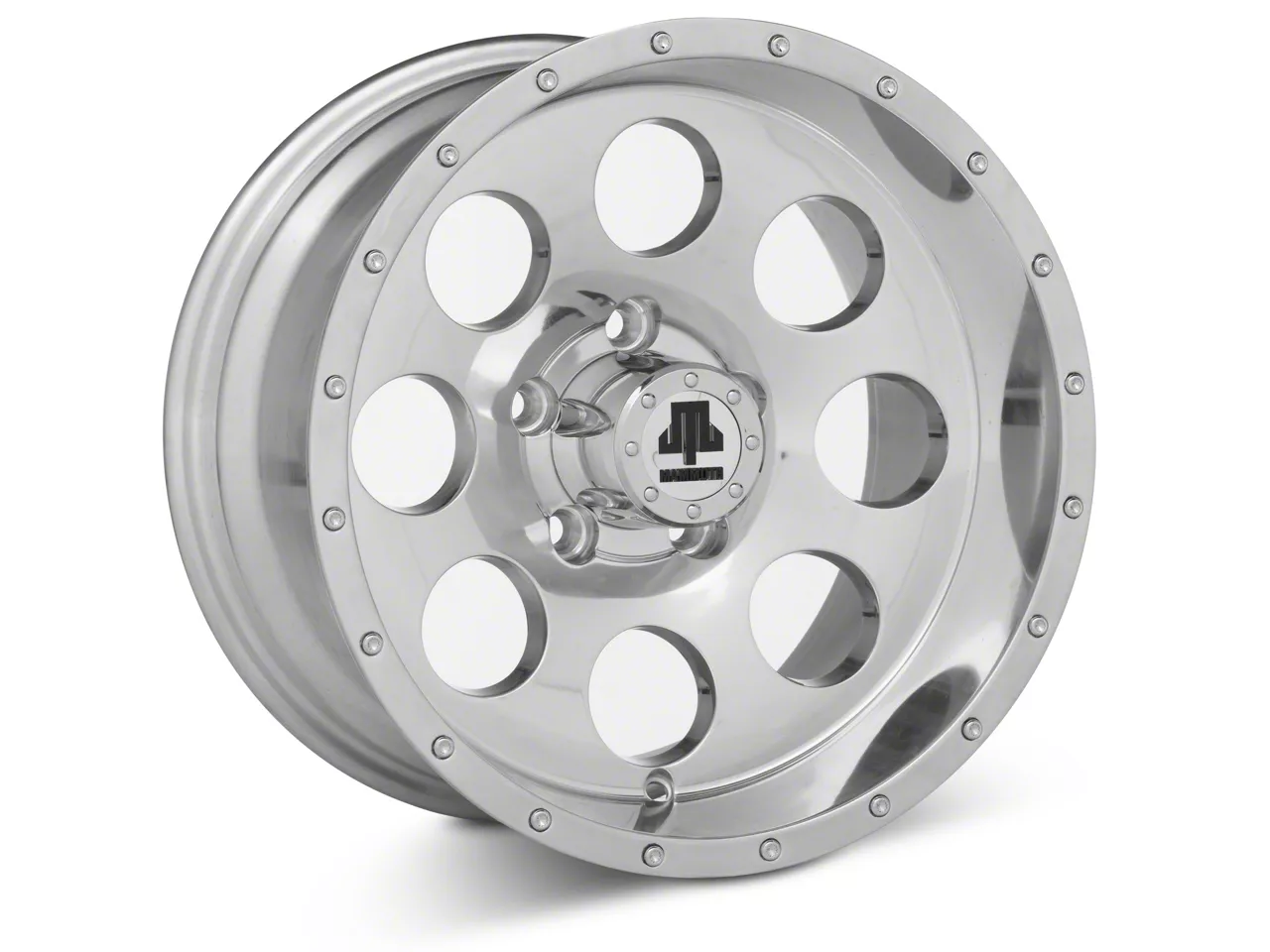 Mammoth Jeep Wrangler 8 Simulated Beadlock Style Polished