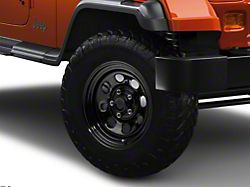 Mammoth 8 Black Steel Wheel; 15x10 (87-95 Jeep Wrangler YJ)