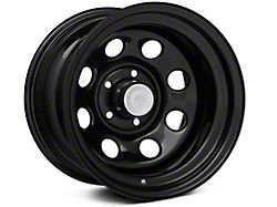Mammoth 8 Black Steel Wheel; 15x10 (87-95 Jeep Wrangler YJ)