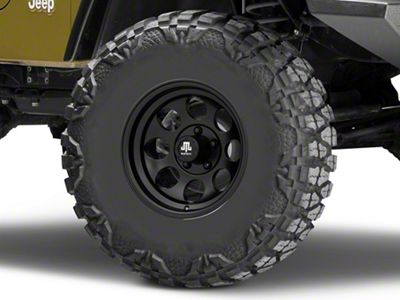 Mammoth 8 Matte Black Wheel; 15x8; -20mm Offset (97-06 Jeep Wrangler TJ)