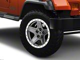 Mammoth Boulder Simulated Beadlock Style Charcoal Wheel; 16x8; 0mm Offset (87-95 Jeep Wrangler YJ)
