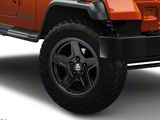 Mammoth Boulder Black Wheel; 16x8; 0mm Offset (87-95 Jeep Wrangler YJ)