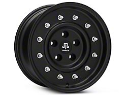 Mammoth General Matte Black Wheel; 16x8; 0mm Offset (87-95 Jeep Wrangler YJ)