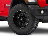 Mammoth Vader Simulated Beadlock Matte Black Wheel; 18x9; -6mm Offset (18-25 Jeep Wrangler JL)