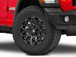 Mammoth Vex Satin Black Wheel; 18x9; -6mm Offset (18-26 Jeep Wrangler JL)