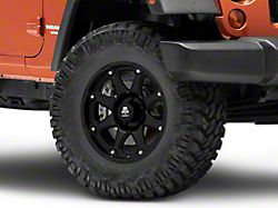 Mammoth Wheeler Matte Black Wheel; 17x9; -6mm Offset (07-18 Jeep Wrangler JK)